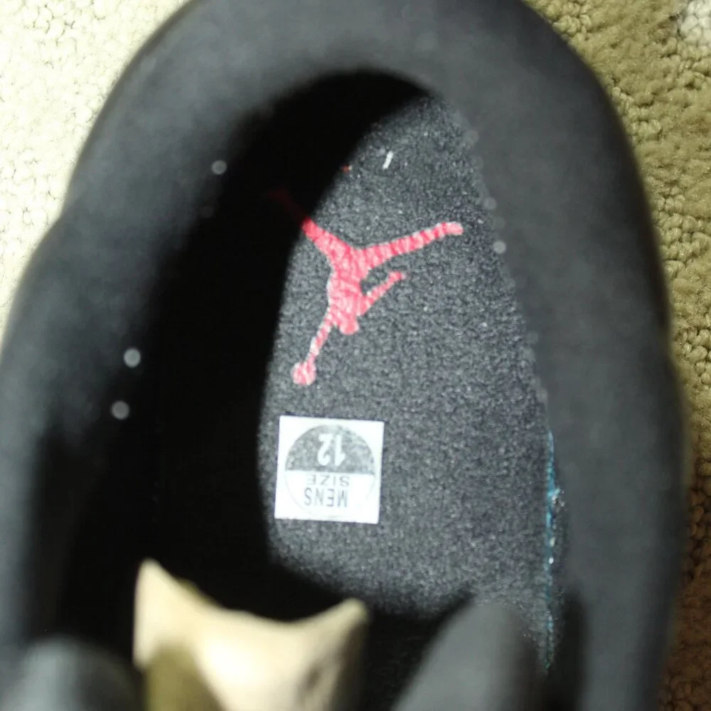Size 12 - Air Jordan 12 Retro Low Playoffs Black/Varsity Red-White Sneakers IOB